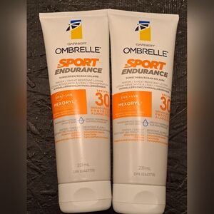 2 brand new Garnier Ombrelle Sport Endurance SPF 30 Sunscreen